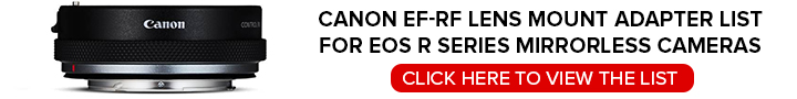Canon EF RF Lens Mount Adapter List
