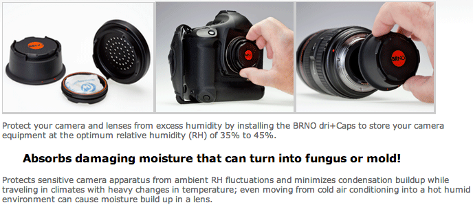 Review: BRNO dri+Cap Kit Dehumidifying Caps for Canon & Nikon Bodies and Lenses