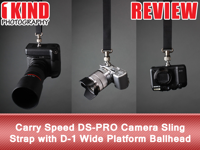 Carry Speed DS-PRO Camera Sling Strap with D-1 Wide Platform Ballhead