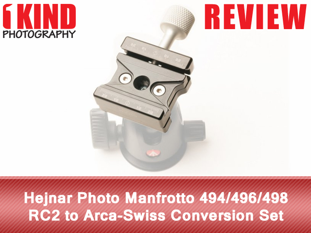 Hejnar Photo Manfrotto 494/496/498 RC2 to Arca-Swiss Conversion Set