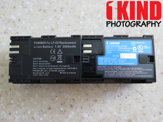 Review: SterlingTek POWWER LP-E6 Replacement Canon EOS 5D 7D 60D Battery
