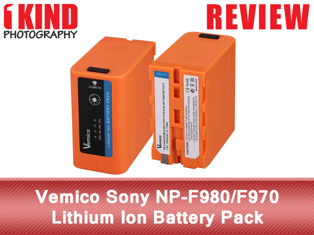 Vemico Sony NP-F980/F970 Lithium Ion Battery Pack